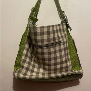 Green and Checkered Women's Bag by Sandol